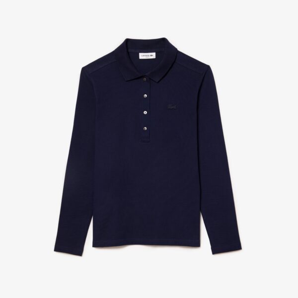 Lacoste - Polo in mini piqué elasticizzato slim fit L.12.D