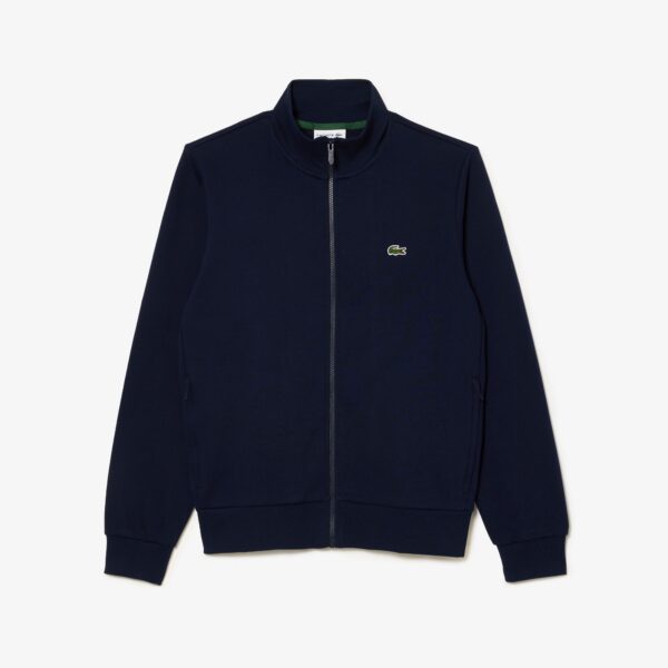 Lacoste - Felpa in pile a collo alto con zip