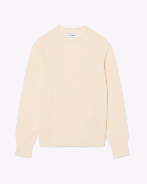 Lacoste - Maglione in lana cardata 3D