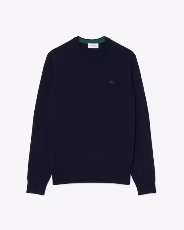 Lacoste - Maglione girocollo in lana merino