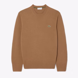 Lacoste - Maglione a girocollo in lana cardata
