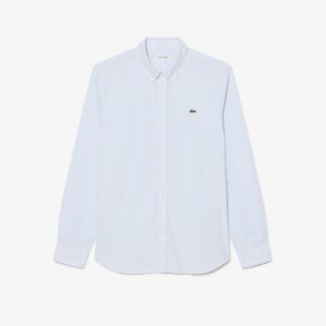 Lacoste - Camicia a quadri in popeline regular fit