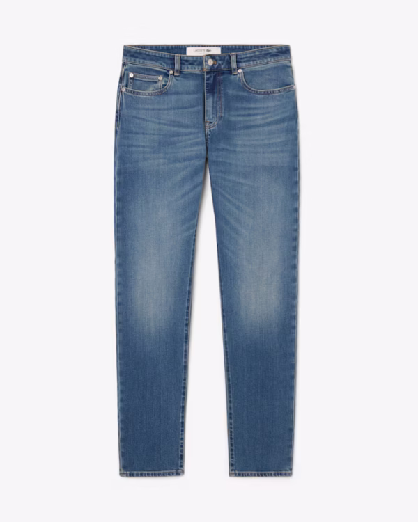 Lacoste - Jeans indaco a 5 tasche slim fit