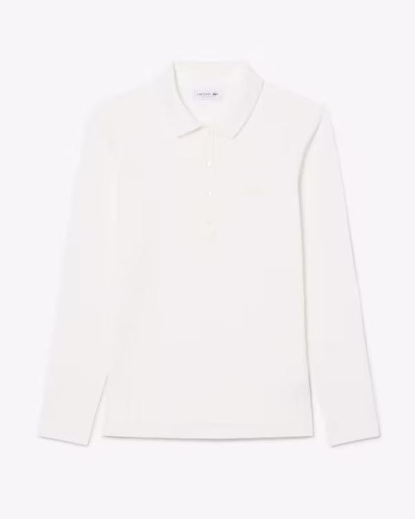 Lacoste - Polo in mini piqué elasticizzato slim fit L.12.D